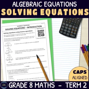 Introduction to Solving Equations lesson