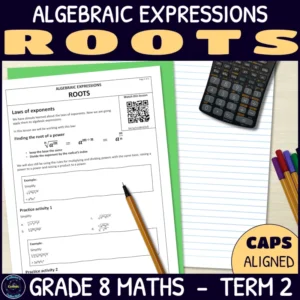 Roots of Algebraic Expressions lesson