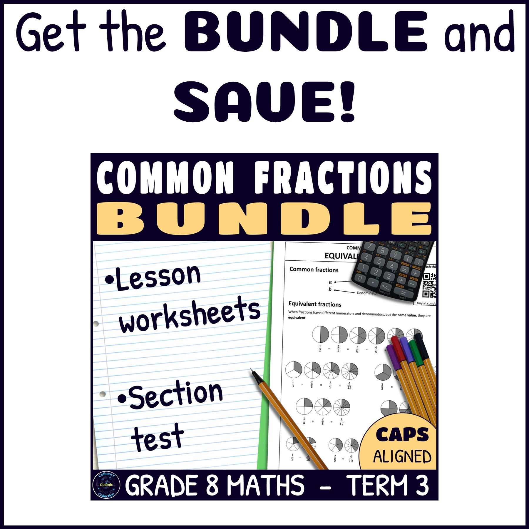 Squares, Cubes and Roots of Common Fractions - Grade 8 Maths Term 3 Lesson 5 CAPS - Image 6