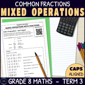Mixed Operations with Common Fractions