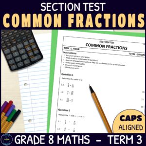 Common Fractions Test