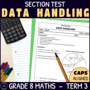 Data Handling Test - Grade 8 Maths Term 3 Section Test 4 CAPS