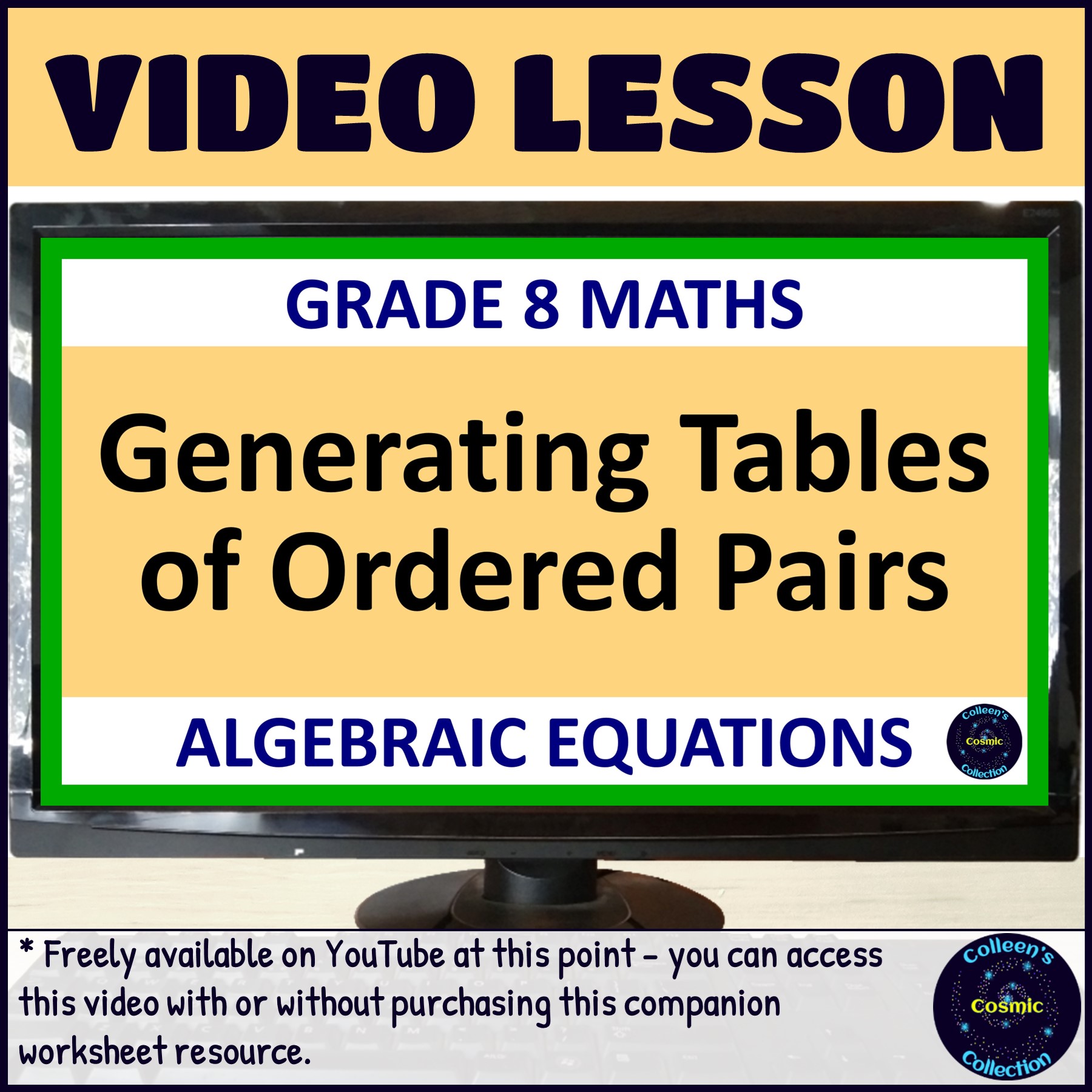 Generating Tables of Ordered Pairs video lesson
