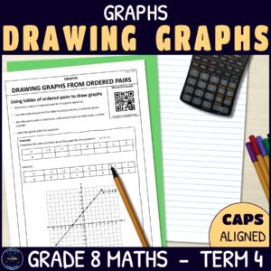 Using tables of ordered pairs to draw graphs