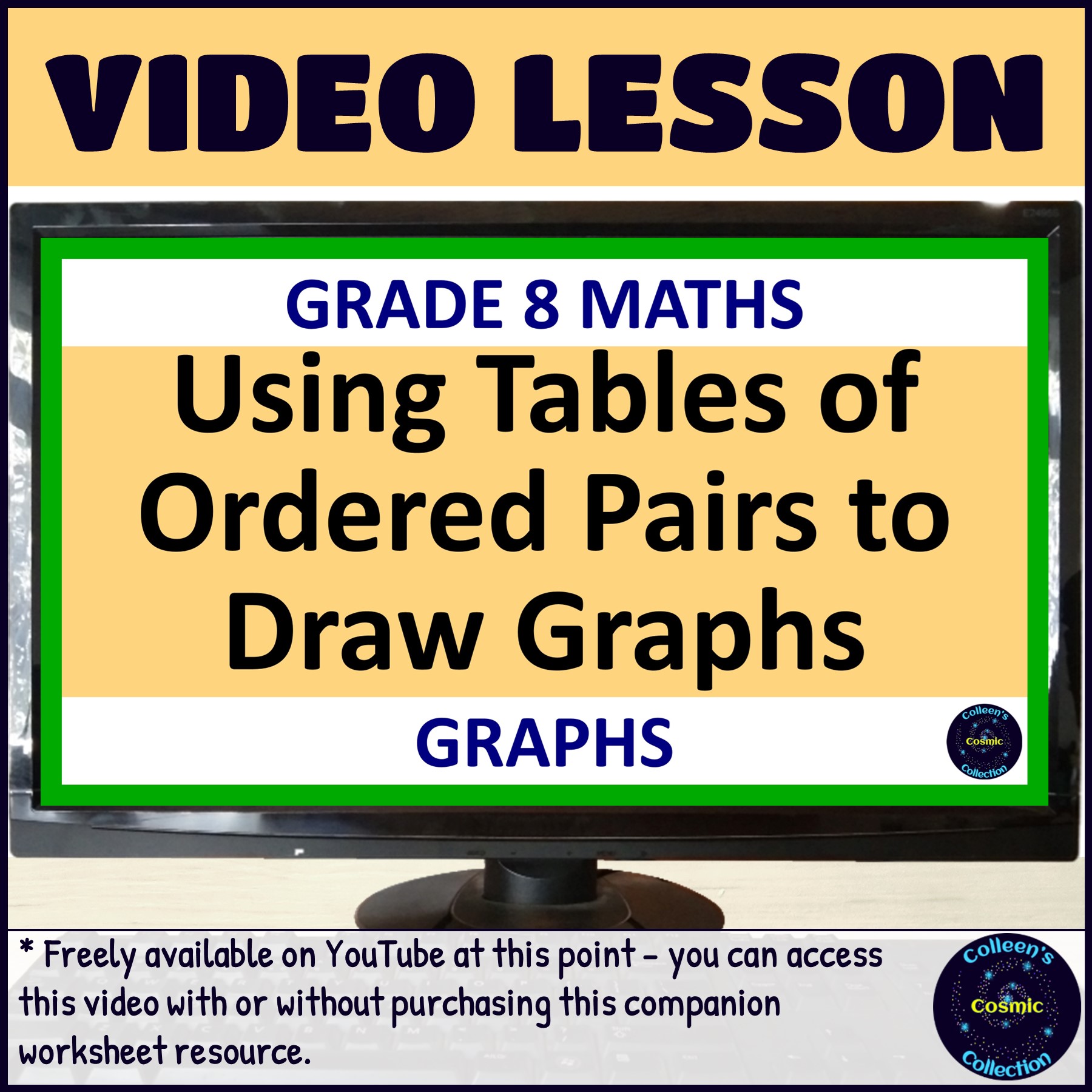 Using tables of ordered pairs to draw graphs video lesson