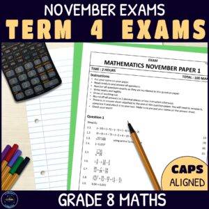 End of year maths exams