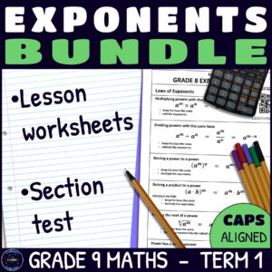 Grade 9 Maths Term 1 Exponents