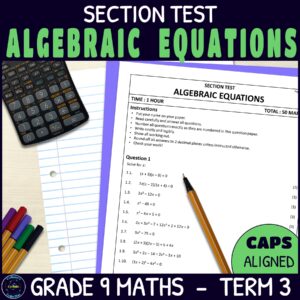 Algebraic Equations Test