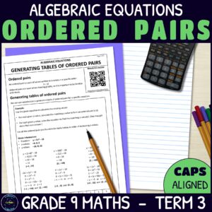 Generating Tables of Ordered Pairs