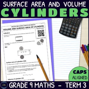 Surface Area and Volume of Cylinders