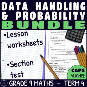 Data Handling & Probability lessons and test bundle