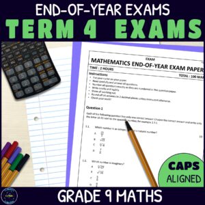 Grade 9 Maths End of Year Exam Papers