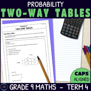 Probability and Two-Way Tables
