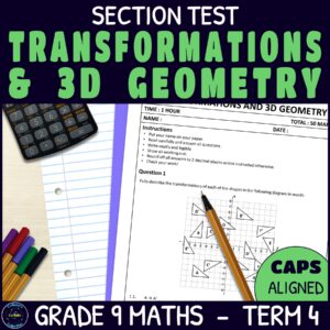 Transformation Geometry & 3D Objects Test